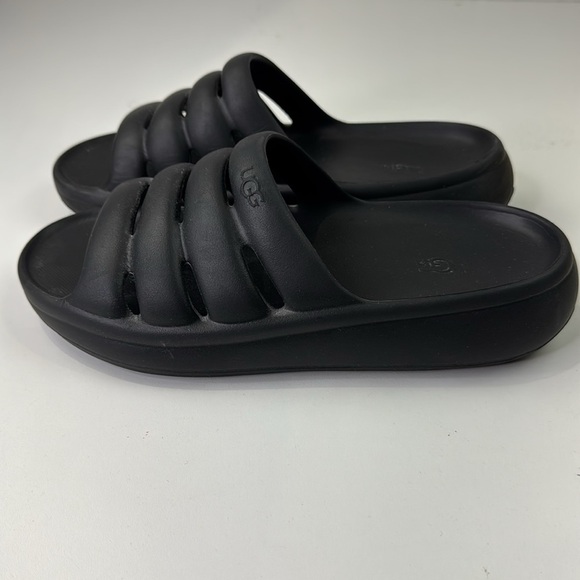 UGG women's Black Sport Yeah Comfort Slip on Slides Sandals - Picture 6 of 12